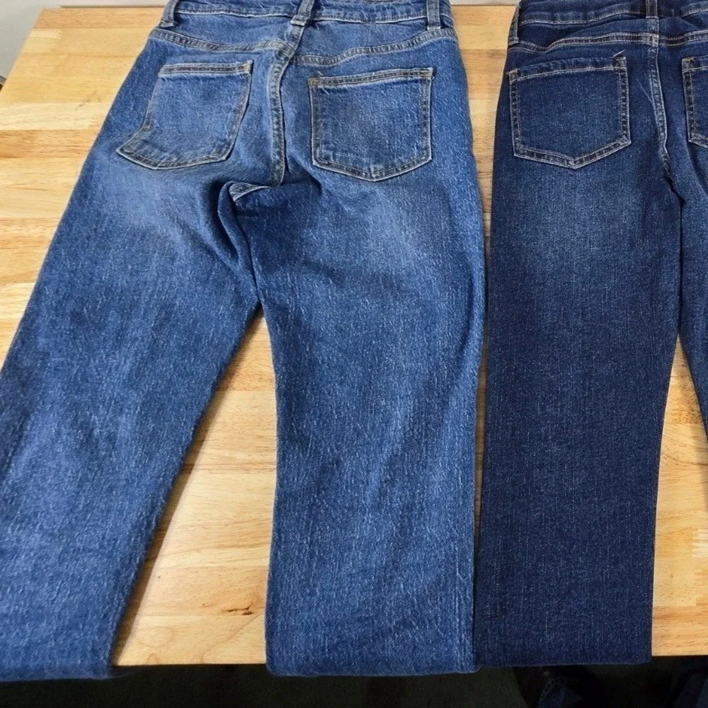 Girls Size 10 Denim Bundle – 3 Pieces – Cat & Jack + Justice – Trendy Y2K Styles